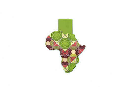 Magnetic Bookmark - African Print (Discs)