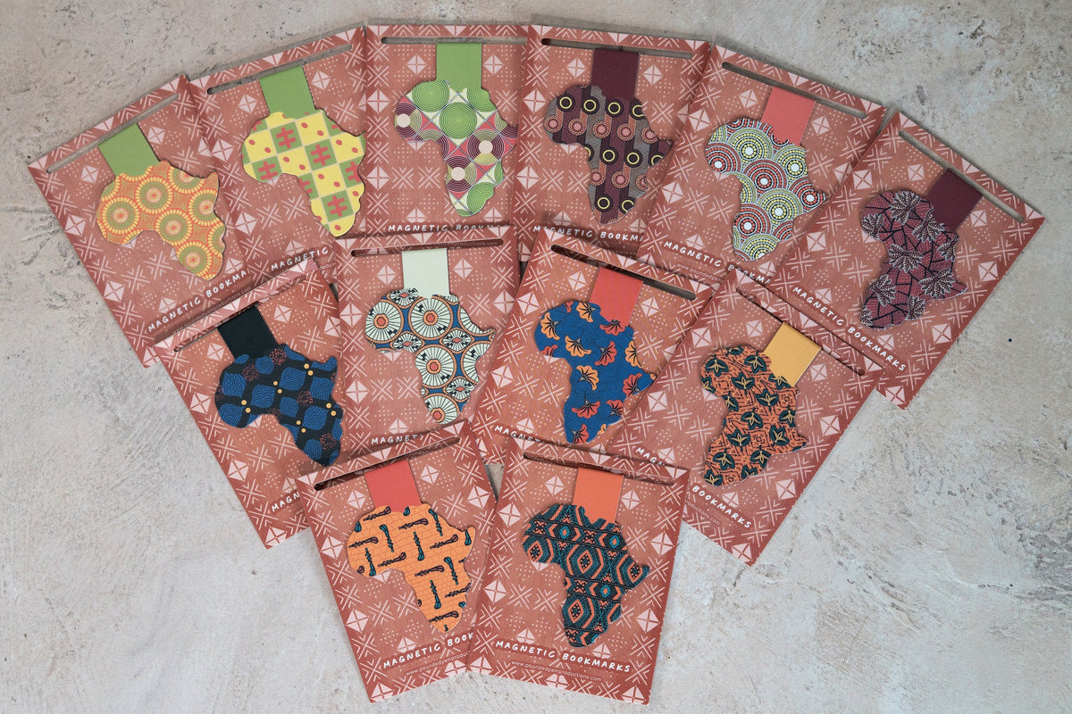 Magnetic Bookmark - African Print (Wedding Flowers)