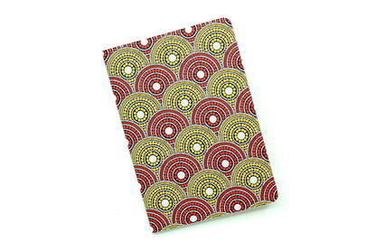 African Print Ankara Pocket Notebook - Red and Yellow