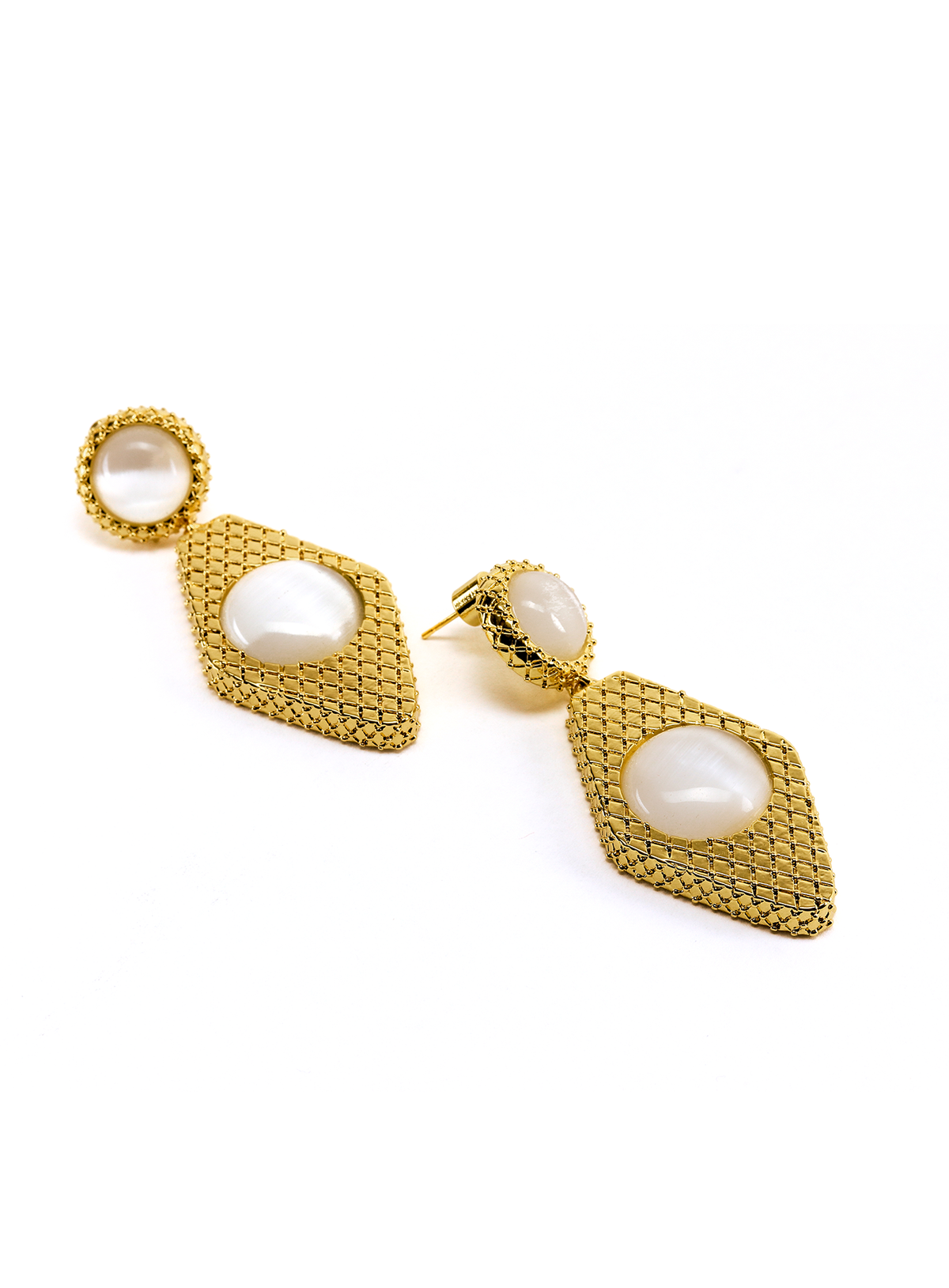 Royalty Drop Earrings Opal