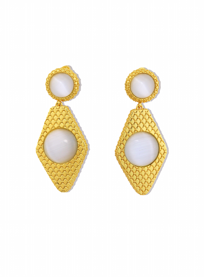 Royalty Drop Earrings Opal