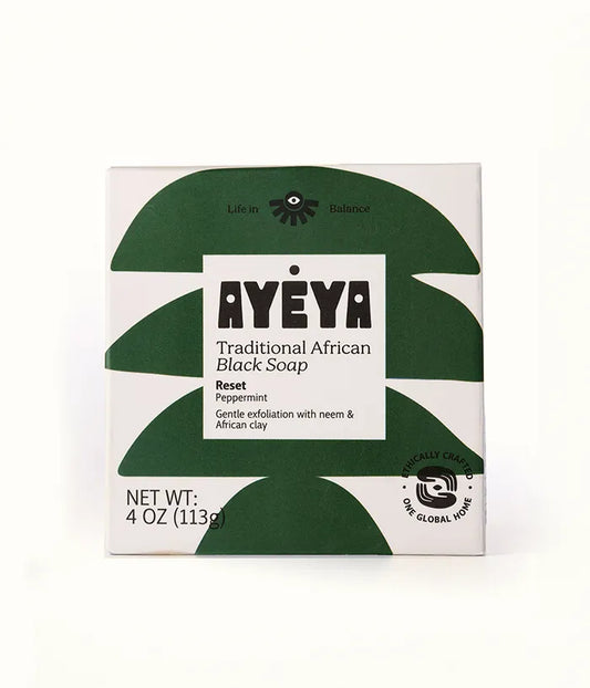 Traditional African Black Soap Bar<br>Reset