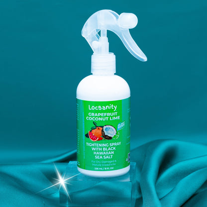 Grapefruit Coconut Lime Moisturizing and Tightening Spray Mist w/ Black Hawaiian Sea Salt