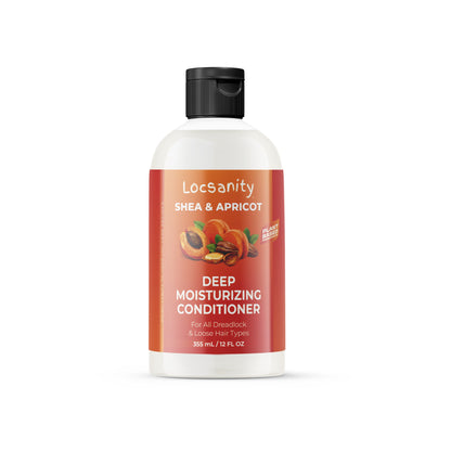 Locsanity Shea & Apricot Loose, Natural, Conditioning and Moisturizing Loose Natural Hair Care Bundle - Strength & Growth Formula
