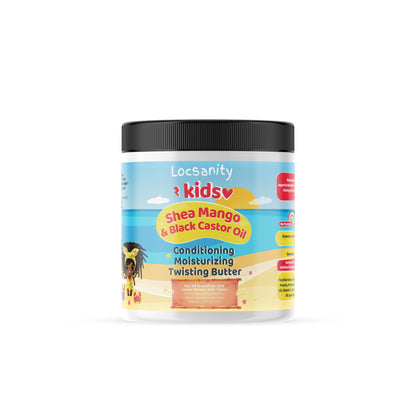 Locsanity Kids Shea Mango & Black Castor Oil Conditioning, Moisturizing, Twisting Butter
