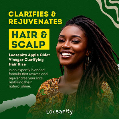 Locsanity Rosewater Peppermint Apple Cider Vinegar Clarifying Hair Rinse Detox 8oz