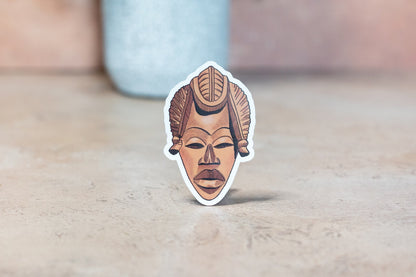 African Masks Stickers - Baule