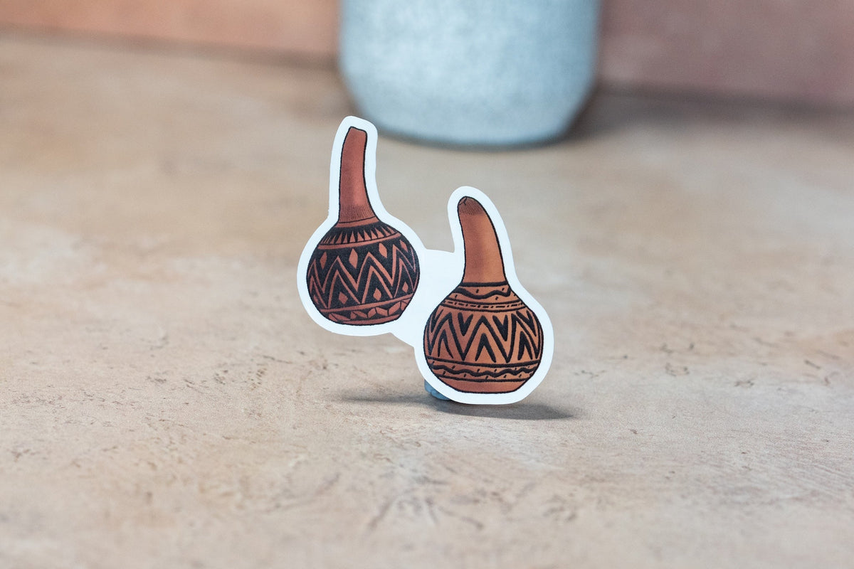 African Calabash Stickers - Twins