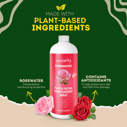Rosewater Hair and Facial Daily Moisturizing/Refreshing Spray