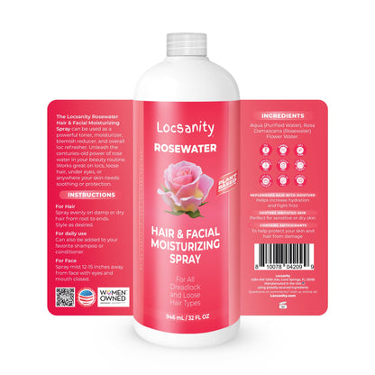 Rosewater Hair and Facial Daily Moisturizing/Refreshing Spray