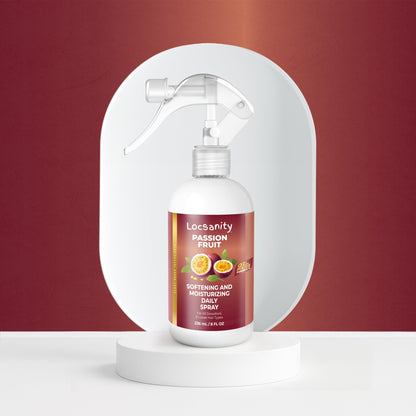 Locsanity Passion Fruit Softening and Moisturizing Daily Spray for Locs, Dreadlocks, Sisterlock, Microlock, Locs, Oil-Free Hair Scalp Moisturizer