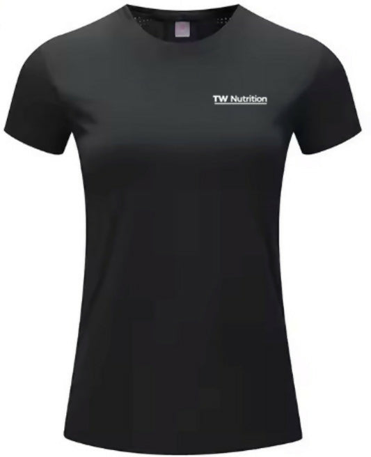 TW Nutrition Women's AeroDry Active Shirt Black Large (L)