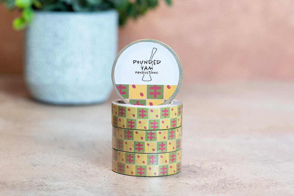 African Print Washi Tape - Cowries (Ankara)