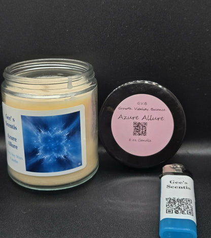 Azure Allure Masculine 8 OZ candle — **FATHER’S DAY SPECIAL**