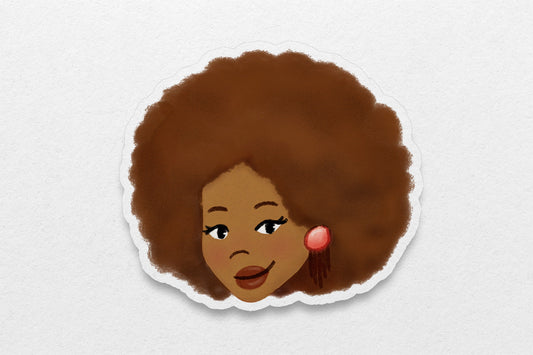Black Girl Hairstyles Stickers: Afro