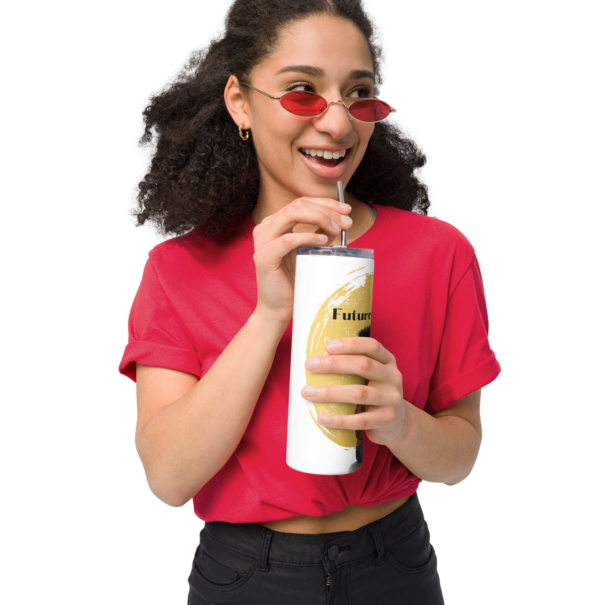 Future Engineer Slim Steel Tumbler - White