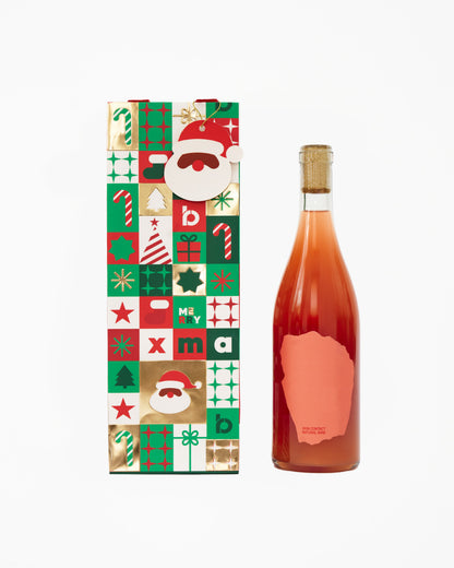 Very Merry Holiday Wine Bag