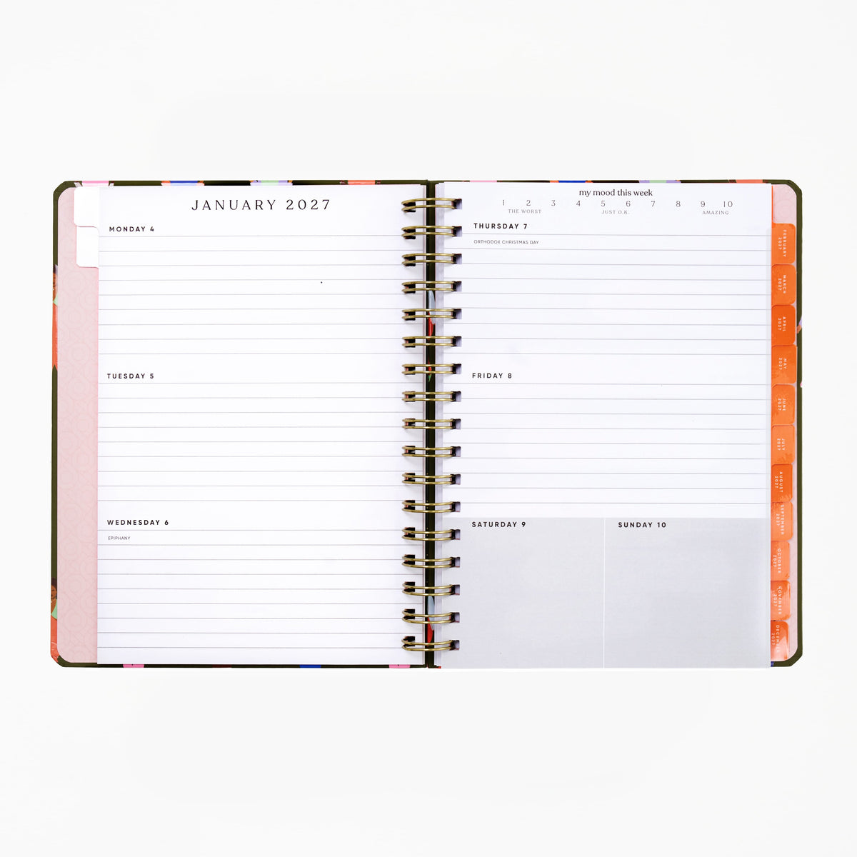 2027 12 Month Weekly/Monthly Planner - A Step Forward