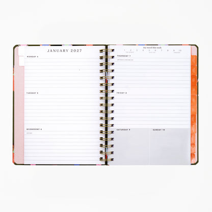 2027 12 Month Weekly/Monthly Planner - A Step Forward