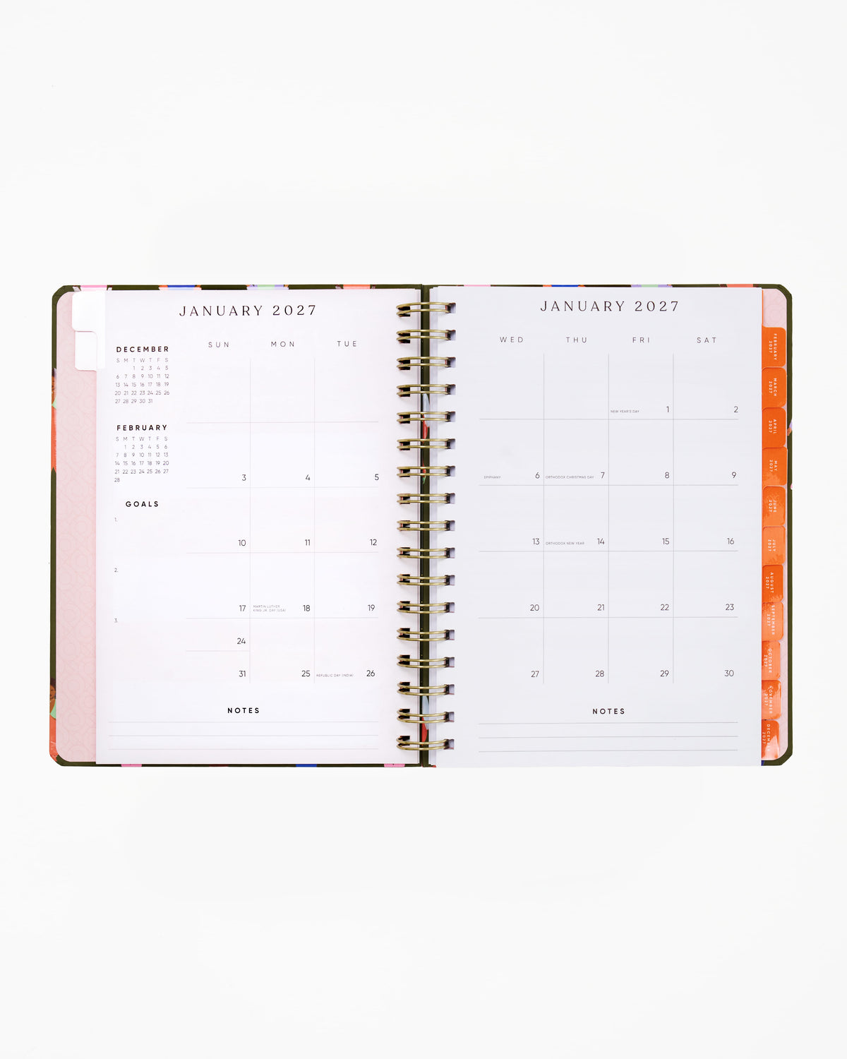 2027 12 Month Weekly/Monthly Planner - A Step Forward