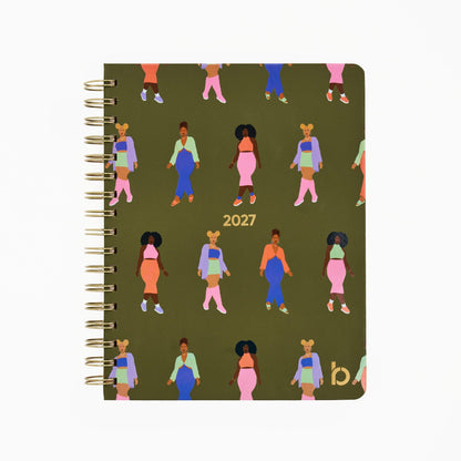 2027 12 Month Weekly/Monthly Planner - A Step Forward