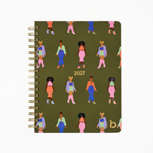 2027 12 Month Weekly/Monthly Planner - A Step Forward