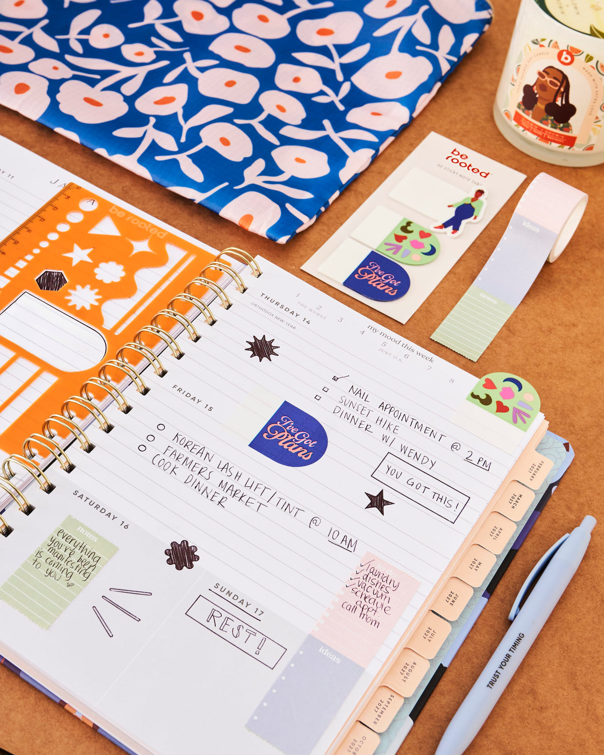 2027 12 Month Weekly/Monthly Planner - Everything is Fine
