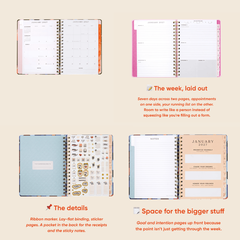 2027 12 Month Weekly/Monthly Planner - Everything is Fine