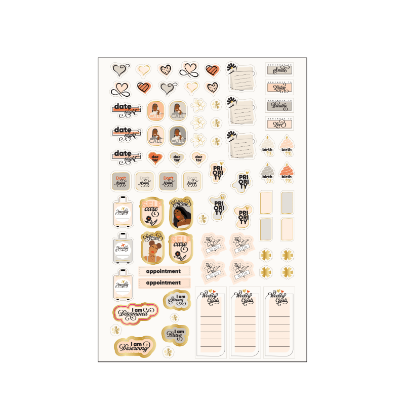 Essential Planner Sticker Sheets - 5 Pack