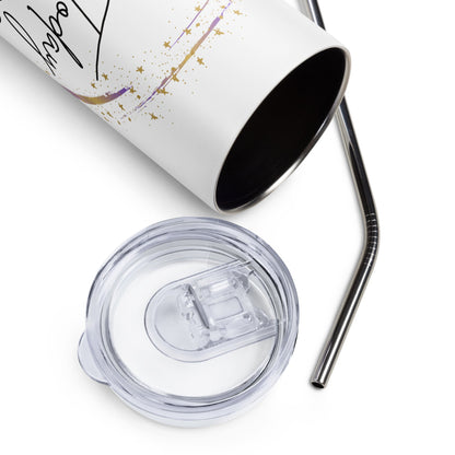 Girls Today Engineers Tomorrow Slim Steel Tumbler - White
