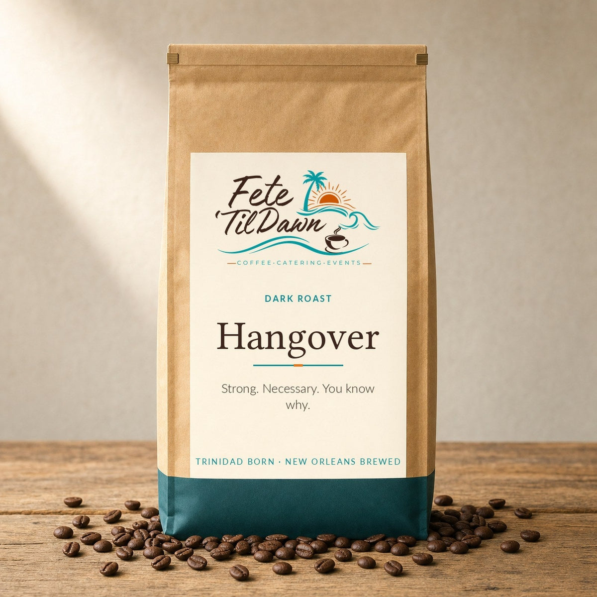 Fete 'Til Dawn Hangover dark roast coffee, included in the Fete Flight sampler