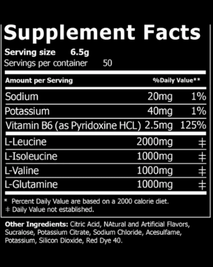 TW Nutrition Watermelon BCAA 50 Servings Recovery Growth Repair