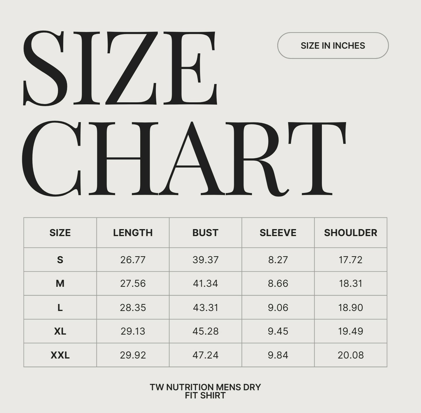 TW Nutrition Men's Dry Slim Fit Shirt Black/Gray Large (L)