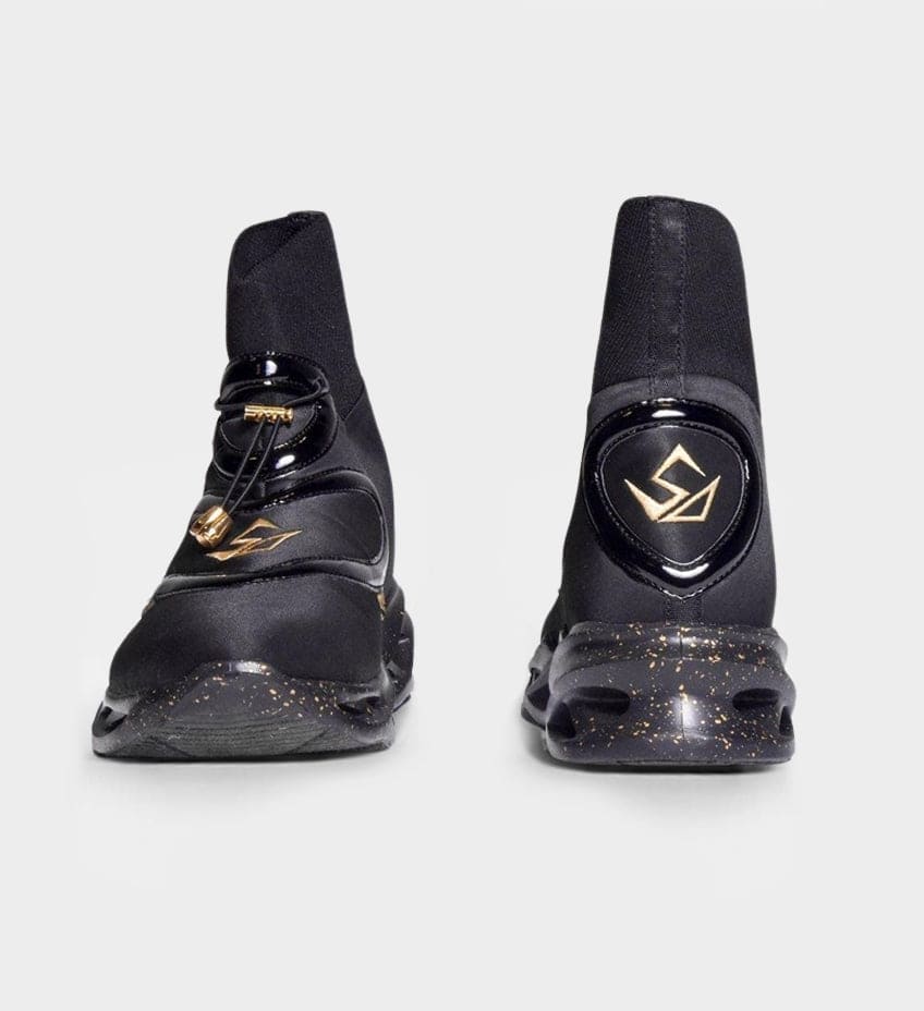 WOMENS LUXE CUSHIONED HIGH TOPS BLACKOUT