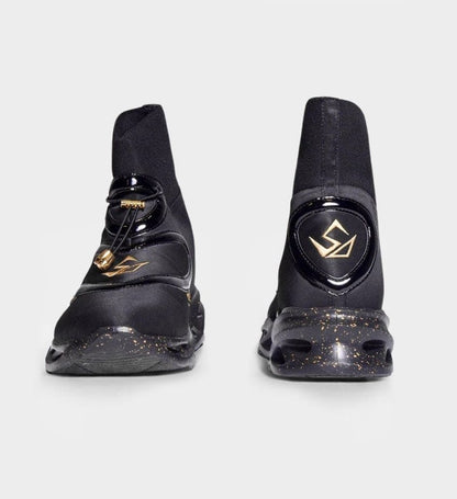 WOMENS LUXE CUSHIONED HIGH TOPS BLACKOUT