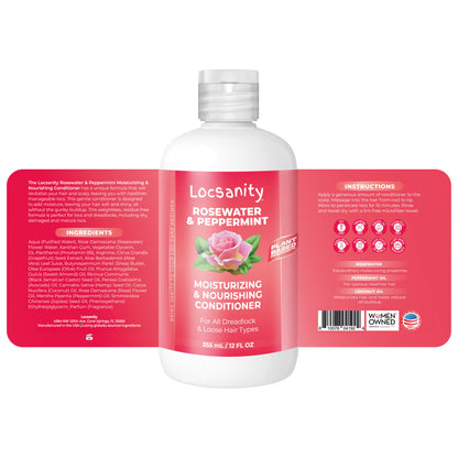 Rosewater and Peppermint Moisturizing and Nourishing Conditioner
