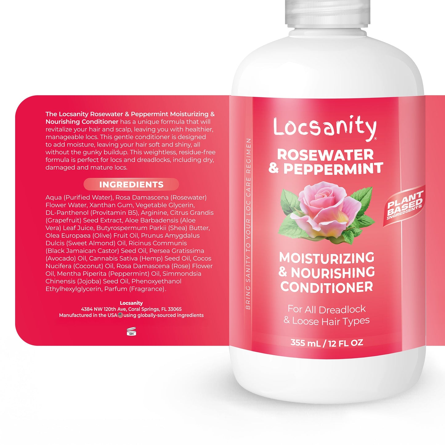 Rosewater and Peppermint Moisturizing and Nourishing Conditioner