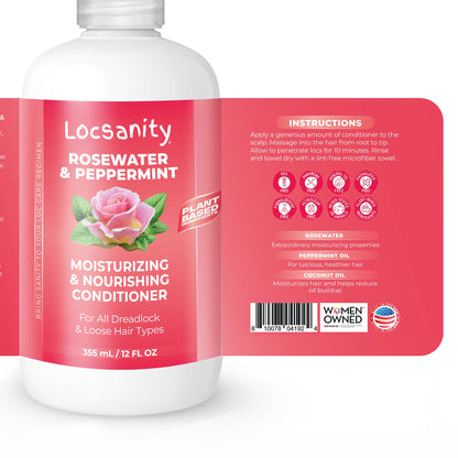 Rosewater and Peppermint Moisturizing and Nourishing Conditioner