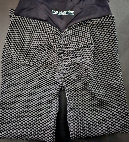 TW Nutrition High Waist Tight Butt Lift Leggings Black XLarge (XL)