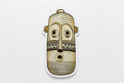 African Masks Stickers - Pende