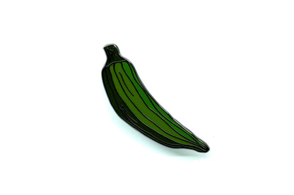 Okra Enamel Pin