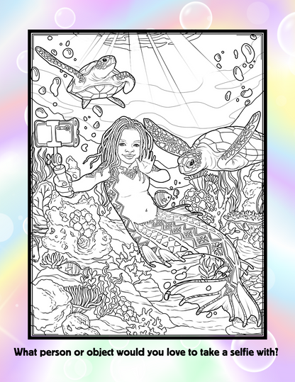 I Dream of Mermaids Coloring and Activity Book for Kids Ages 8 - 12