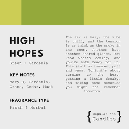 High Hopes, Green + Gardenia 11oz Candle