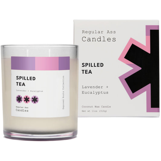 Spilled Tea, Lavender + Eucalyptus 11oz Candle