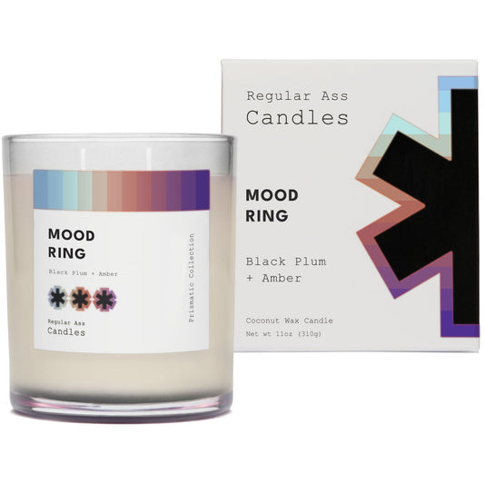 Mood Ring, Black Plum + Amber 11oz Candle