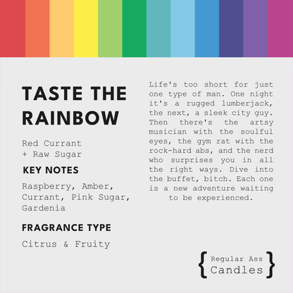 Taste the Rainbow, Red Currant + Pink Sugar 11oz Candle