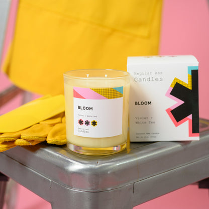 Bloom, Violet + White Tea 11oz Candle