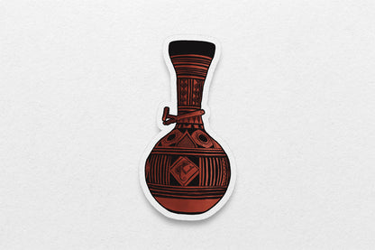 African Calabash Stickers - Red