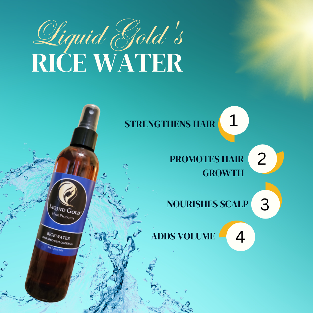 Rice Water Hair Growth Cocktail For Longer Healthier Hair 8oz