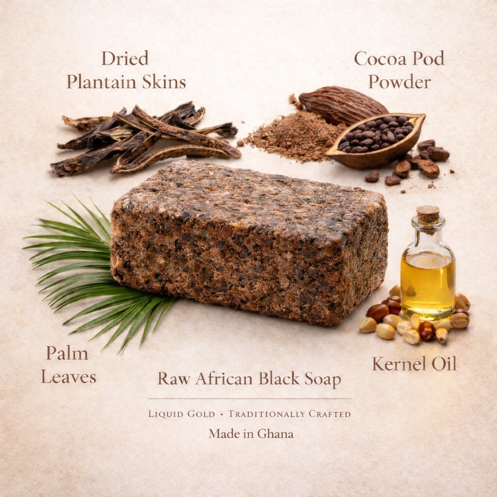 Raw African Black Soap for Healthier Skin and Hair